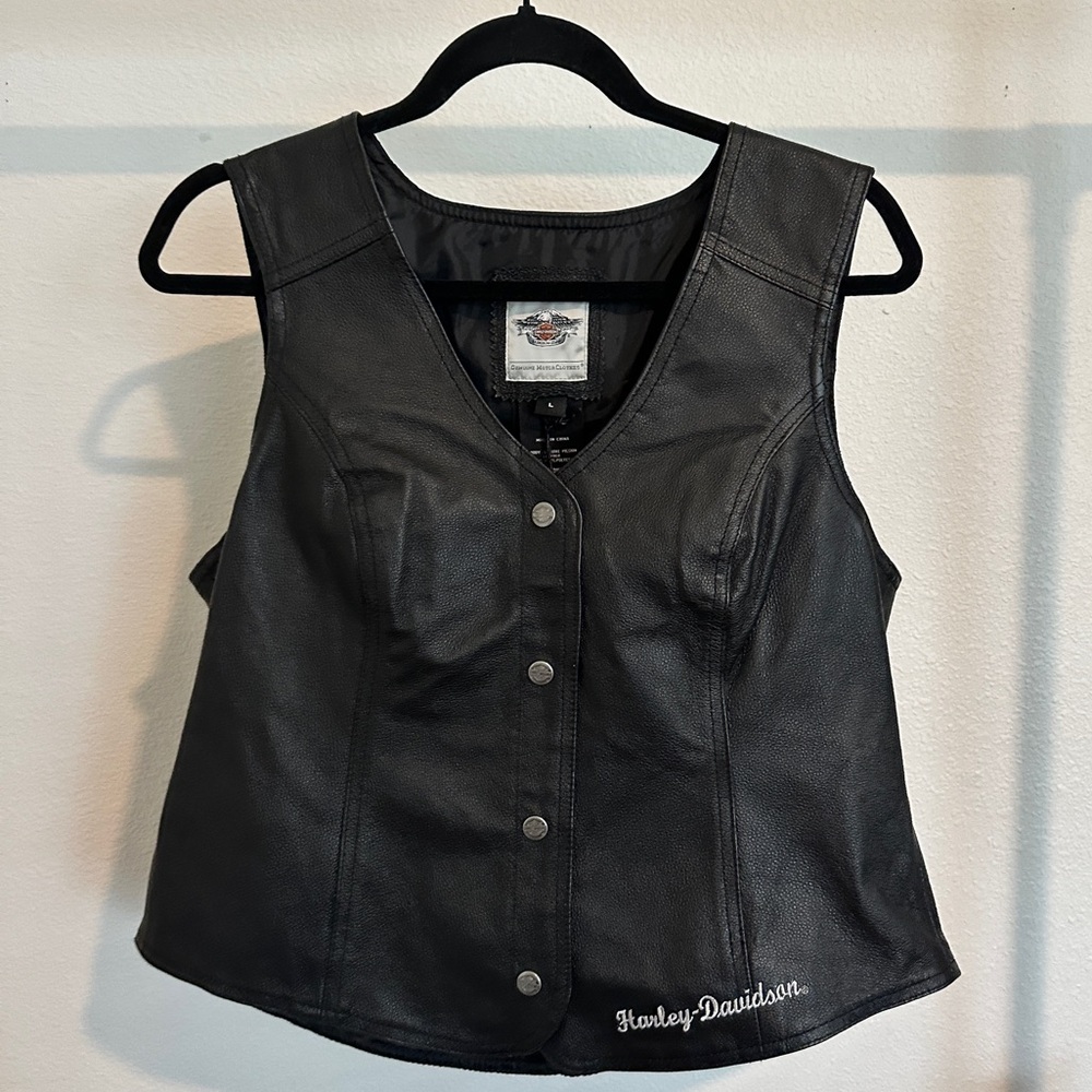 Harley-Davidson Black Vest Classic Style